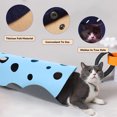 thumbnail image 3 of Gato túnel cama plegable mascota túnel juguete deportes interactivos material de fieltro MFZFUKR BST3001102-6, 3 of 5