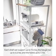 thumbnail image 6 of Yamazaki Home Storage Rack - Three Sizes, White, Steel, 67-Inch, Supports 64.9 pounds, Adjustable, 6 of 7