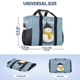 thumbnail image 3 of Large Hand-Held Storage Bag Kitchen Reusable Grocery Bags， Travel Tote Bags， Waterproof Tote，Laundry Bag，Beach Bag， Pool Bag White Christmas Snowman, 3 of 8