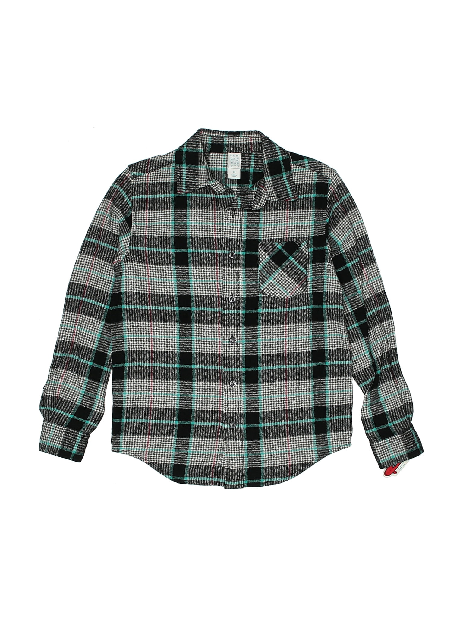 Long Sleeve Button-Down Shirt - Walmart 