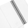 thumbnail image 2 of - Scandia Stripe 12 Pack Pure Cotton Professional Commercial Restaurant Grade Kitchen Dish Tea Towel Cloth Napkins Low Lint Sturdy Weave Reusable 16x28-30 Ounces Charcoal, 2 of 3