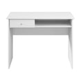 thumbnail image 3 of Bowery Hill 40" Modern Engineered Wood Writing Desk in White, 3 of 6