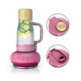 thumbnail image 3 of Ninja BlendBOSS 24-Oz Personal Blender, for Smoothies & Frozen Drinks, Travel Tumbler with LeakProof Lid and Chug Spout, Auto-iQ Technology, 1200 Peak Watts, DB300PK Strawberry Lemonade, 3 of 9