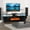 Black, variant on 70" Fireplace TV Stand, Entertainment Center with 36" Firplace, Electric Fireplace with LED Light and 12 Flame Colors, High Gloss Entertainment Center for TVs Up to 80 inch, 2 Tier Storage Cabinet