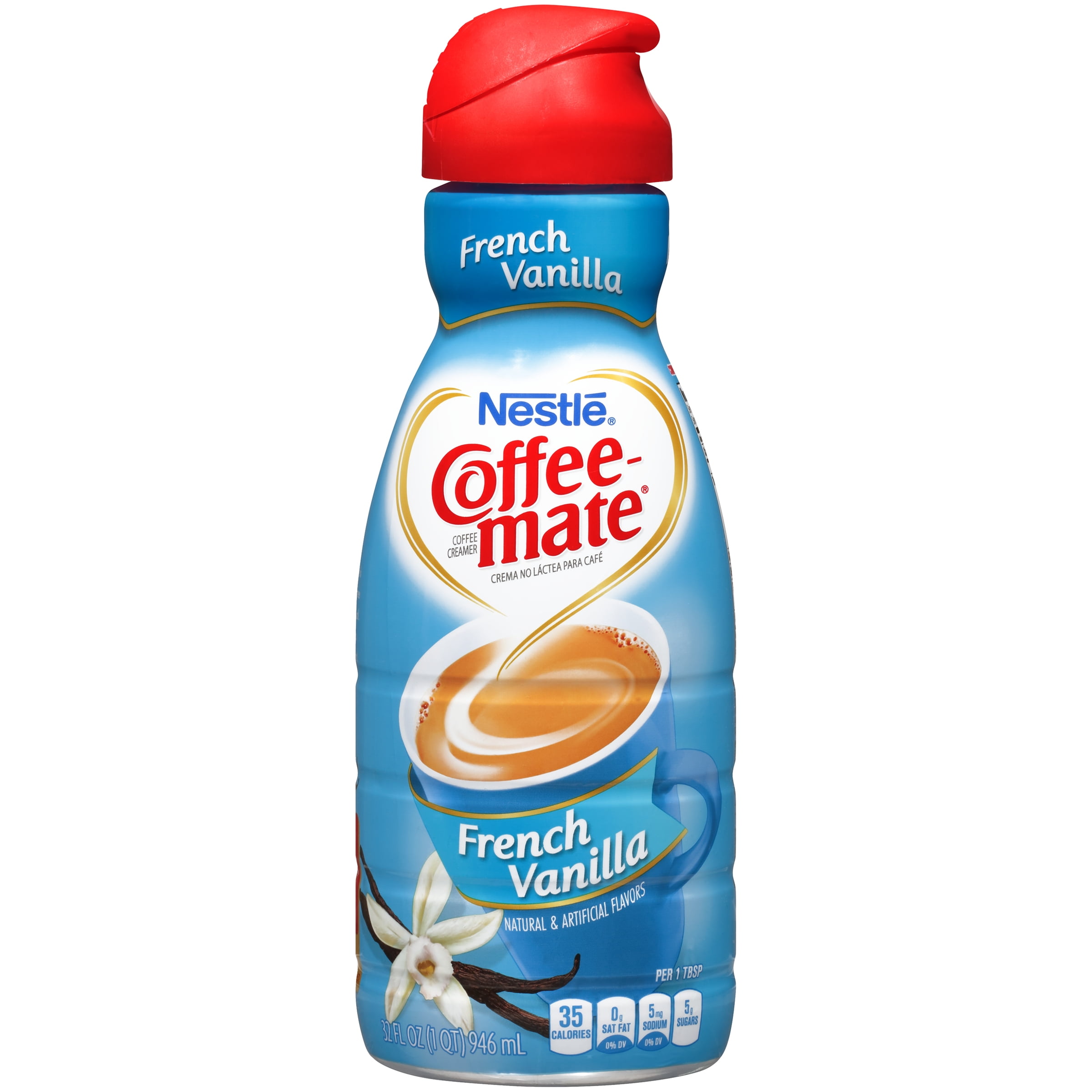COFFEE-MATE French Vanilla Liquid Coffee Creamer 32 fl. oz. Bottle ...