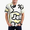 thumbnail image 2 of Lsque Sml Jeffy Pattern Golf Shirts for Men Dry Fit Print Moisture Wicking Performance Short Sleeve Polo Shirt-3X-Large, 2 of 7