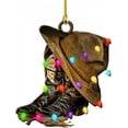 thumbnail image 4 of Blasgw Home Decor Cowboy Boot Hat Car Pendant Cowboy Acrylic Pendant Holiday Gift A, 4 of 8