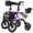 Purple, variant on MAXWALK Rollator Walker for Seniors, 12" Big Rubber Wheels Foldable All Terrain Outdoor Aluminum Rolling Walker with Breathable Mesh Backrest, Height Adjustment for 5-6.5ft, Purple