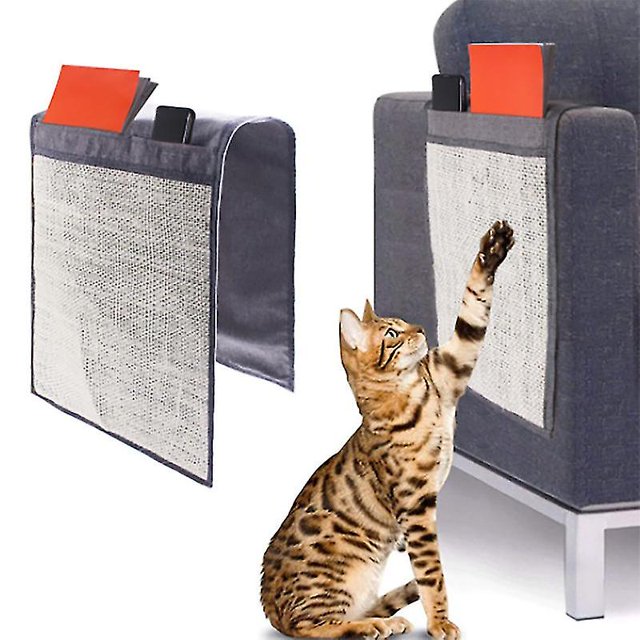 Protector de sofá con almohadilla para rascar para gatos, protector de muebles de sisal natural, almohadilla para rascar para gatos, silla, sofá, asiento, escalera(m) Rojo Verde Cocina, Decoración y Otros