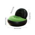 thumbnail image 2 of Lunxisen 1 Pcs Inflatable Sofa Portable Outdoor Recliner Camping Furniture Foldable Lazy Chair for Adults Indoor Lounge Comfort, 2 of 8
