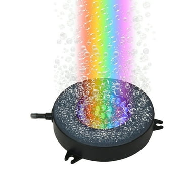 VNEKVA Submersible LED Aquarium Light with 36 Color-Changing LEDs, Built-in Air Stone, and Decorative Bubble Effect for Fish Tank Décor