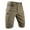 Z01 Khaki, variant on Conairie Cargo Shorts for Men Vintage Elastic Waist Relaxed Fit Work Out Shorts Breathable Summer Outdoor Tactical Shorts No Belt Army Green L