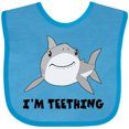 thumbnail image 3 of Inktastic I'm Teething Cute Shark Boys or Girls Baby Bib, 3 of 4