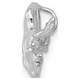 thumbnail image 2 of 14k White Gold Solid Polished 3-Dimensional Frog Charm, 2 of 3