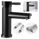 thumbnail image 5 of FELTECHELECTR Grifo de baño monomando de un solo orificio para lavabo con mangueras de interfaz, 5 of 7