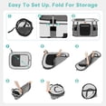 thumbnail image 3 of Seiyierr Pet Playpen, Foldable Kitten cage Puppy Play Pen, Dog Playpens, Puppys Pens for Indoors, Travel Crate with Carrying Case, Tent Outdoor Camping Use, 3 of 6