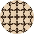 thumbnail image 1 of Ahgly Company Machine Washable Indoor Round Transitional Saddle Brown Area Rugs, 7' Round, 1 of 7