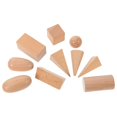 thumbnail image 1 of 1 Geometry Solids in 3D Shapes Miniature Set Wooden Toys, 1 of 4