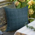 thumbnail image 3 of Throw Pillow Covers 20x20 Inch, Steel Blue Coastal Decorative Pillow Cases for Couch Sofa Bed, Farmhouse Vintage Solid Color Cotton Linen Square Home Decor Pillowcases with Hidden Zipper, 3 of 9