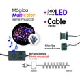 thumbnail image 2 of Serie de Luces La Merced Músical De Luz Led Multicolor Con 300 Focos Cable Verde 13.5 M 8 Funciones, 2 of 5