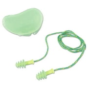 Howard Leight by Honeywell FUS30S-HP 100-Pair Corded Fusion Multiple-Use Earplug - Small, Green/Yellow