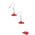 thumbnail image 3 of Delight Jewelry Resin Puffy Red Lobster Silver tone Infinity French Earrings, 3 of 4