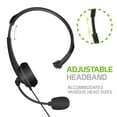 thumbnail image 4 of Cellet Wired Hands Free Headphones with 3.5mm Jack, Compatible to Computer Cellphone Headphone PC Skype Webinar Smart Phone Call Center Use Hands Free for delivery Man Truck Driver, 4 of 10