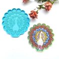 thumbnail image 3 of 2 Pcs Tea Table Peacock Coaster Molds Silicone Tray Molds Epoxy Casting Molds Jewelry Storage Decor Mould for DIY Craft, 3 of 3