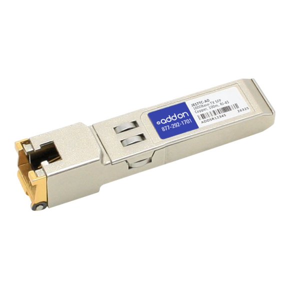 AddOn HP J8177C Compatible SFP Transceiver - SFP (mini-GBIC) transceiver module - GigE - 1000Base-T