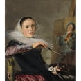 thumbnail image 3 of Judith Leyster 12x14 Black Modern Framed Museum Art Print Titled - Self-Portrait (C. 1630), 3 of 5