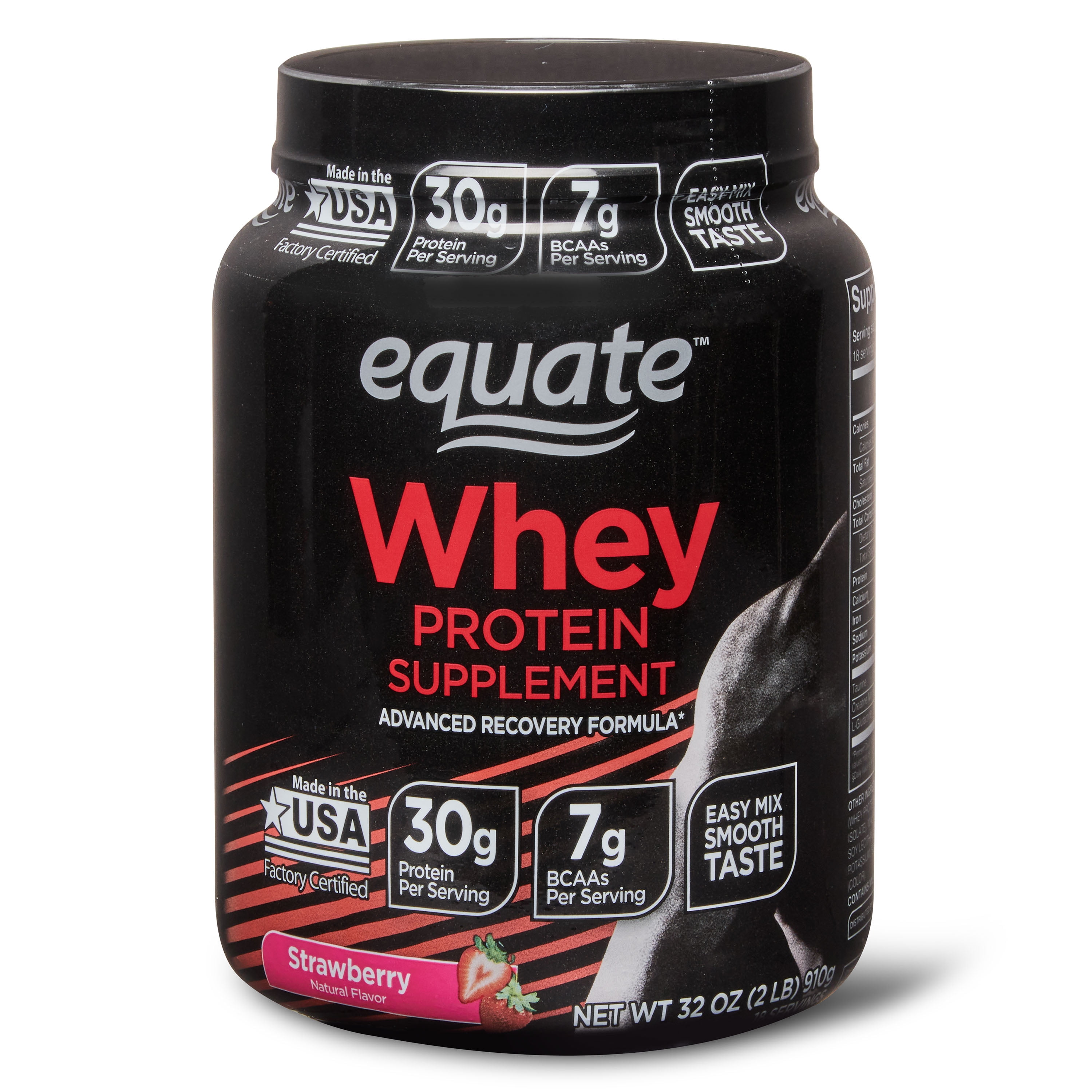 Equate Eq Whey Strw 2lb