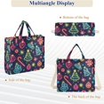 thumbnail image 6 of FORMRS Womens Corduroy Tote Bag Crossbody Shoulder Handbag with Pocket, Neon Christmas, 6 of 7