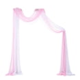 thumbnail image 2 of Cortina de arco para ceremonia, recepción, reutilizable para escaleras, baby showers, festividades 1x blanco 1x rosa, 2 of 9