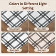 thumbnail image 7 of Design&I 3'x5' Ultra Soft Throw Mat, Plaid Windowpane Grid Vintage Farmhouse Fall Checkered Doormat Playful None Fluffy Washable Easy Care Indoor rug for Bedside Hallway, 7 of 7