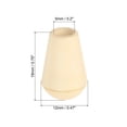 thumbnail image 2 of Unique Bargains Cream Plastic Bell End Stopper Cord Lock (20 Pack), 2 of 5