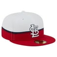 thumbnail image 3 of Men's New Era  Red/White St. Louis Cardinals Paint Stroke 59FIFTY-Fitted Hat, 3 of 5