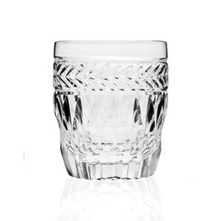 24% Lead Crystal Glass - Symphony 8 oz. Leaded Crystal Double Old Fashioned Whiskey Glasses, Set of 4