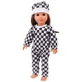 thumbnail image 4 of Babysbule Baby Doll Clothes 18 Inch Reborn Doll Clothing Accessories Jumpsuit with Hat Shower Game Gift, 4 of 6