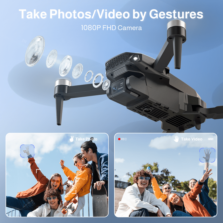SNAPTAIN S5C WiFi FPV Drone with 1080P Camera, Voice