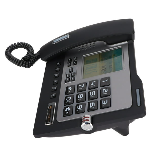 Téléphone filaire VTech à grosses touches avec afficheur et appel en  attente, haut-parleur, noir