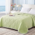 thumbnail image 2 of WISHEAD Cooling Blanket Twin Size, Cooling Comforter for Hot Sleepers, Double-Sided Lightweight Summer Bedding, Soft Breathable All-Season Quilt, (Apple Green, 68" x 90"), 2 of 8