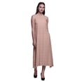 thumbnail image 1 of Bimba Robe Longue Dos Nu à Imprimé Feuilles pour Femmes, Col Licou, Tenue de Plage, rayondress-TTTG, 1 of 6