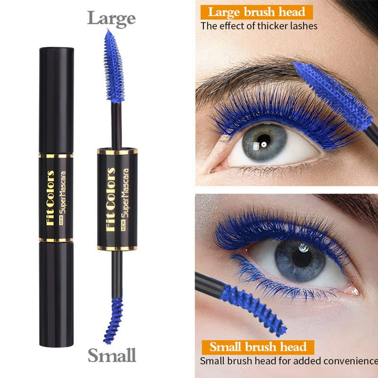 Gwong 5g Mascara Double Head Waterproof Non-Fading Slender Lasting Thick  Curling Fine Brush Mascara for Female 