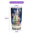 thumbnail image 5 of Merry Christmas and Happy New Year Santa Cocker Spaniel Holiday Xmas Winter 20oz Stainless Steel Tumbler Insulated Cup with Lid Cockers Dog Lover Gifts - 00024, 5 of 5