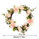 thumbnail image 2 of Guirnalda de guirnalda de camelia falsa simulación de plantas de flores artificiales que cuelgan la puerta de la boda decoración del hogar rosa 30 CM Yuarrent HA9074-03B, 2 of 6