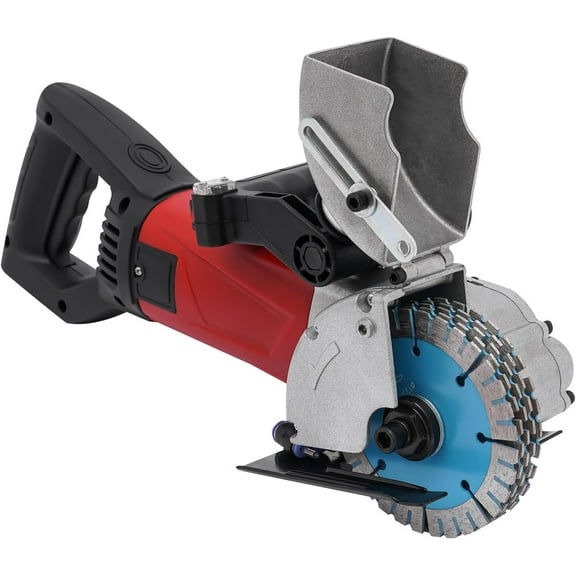 Slotted Machine, Electric Wall Groove Cutting Machine 2800 W, 125MM Concrete Grooving Cutter Chaser 5 Saw Blade, Precision Slotting Tool w/Infrared Aiming, Wall Chaser Machine For Brick Granite