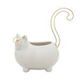 thumbnail image 2 of Sagebrook Home 6" Kitty Trinket Tray, White, 2 of 2