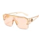 thumbnail image 2 of Gafas De Sol cuadradas para hombre y mujer, lentes De Sol con montura De gran tamaño, a la moda, De diseñador De marca, clásicas, sin montura, 2 of 4