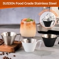 thumbnail image 5 of Double Spout Stainless Steel Espresso cup, Measuring Cup with Dual Scale, Espresso Shots cup 3.4oz/100ml (Black), 5 of 8