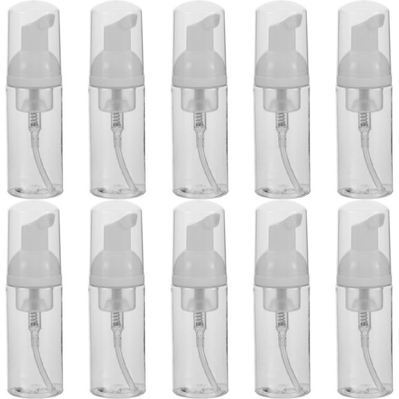 10 Pcs Foam Pump Bottle Foam Bottle Dispenser Reusable Foam Spray Bottle Travel Empty Foam Dispenser Foaming Pump Bottle Refillable Soap Dispenser 50ml